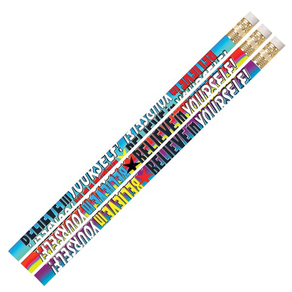 Musgrave Pencil Co Believe In Yourself Pencils, 12 Per Pack, PK12 2283D - main